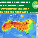 Emergenza ambientale nel bacino Padano: il governo intervenga con risorse adeguate