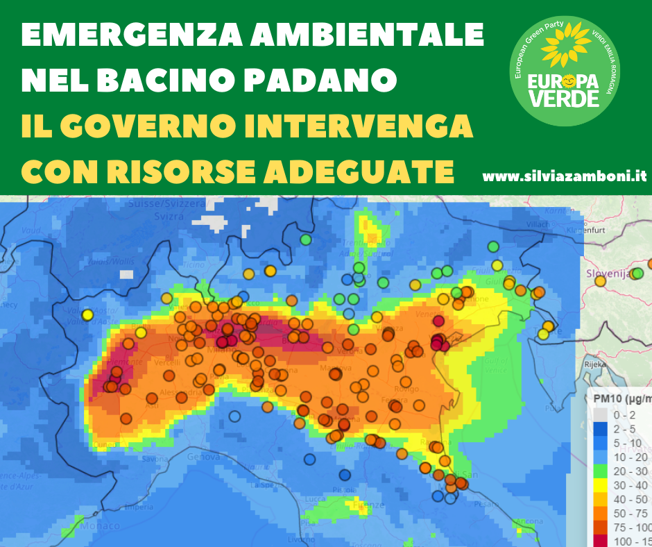 Al momento stai visualizzando Emergenza ambientale nel bacino Padano: il governo intervenga con risorse adeguate