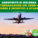 Aeroporto di Bologna: interrogazione dei Verdi su rumore e incentivi a Ryanair