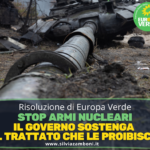 STOP ARMI NUCLEARI: IL GOVERNO SOSTENGA IL TRATTATO CHE LE PROIBISCE