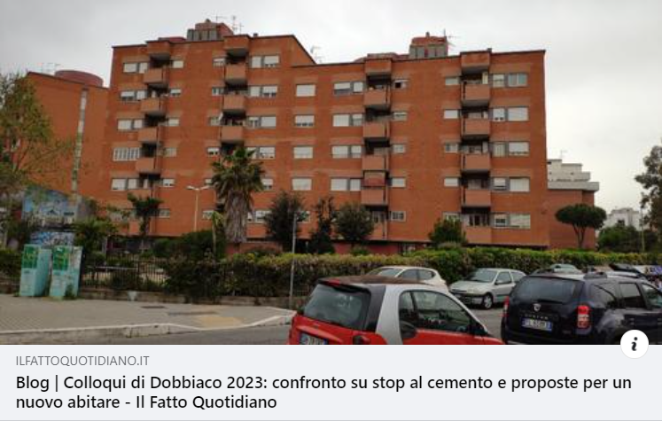 Scopri di più sull'articolo Colloqui di Dobbiaco 2023: confronto su stop al cemento e proposte per un nuovo abitare