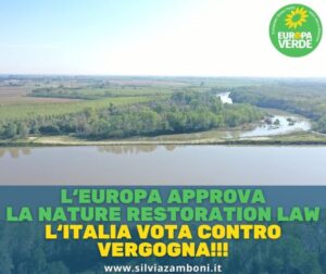 Scopri di più sull'articolo L‘EUROPA APPROVA LA NATURE RESTORATION LAW. L‘ITALIA VOTA CONTRO: VERGOGNA!!!