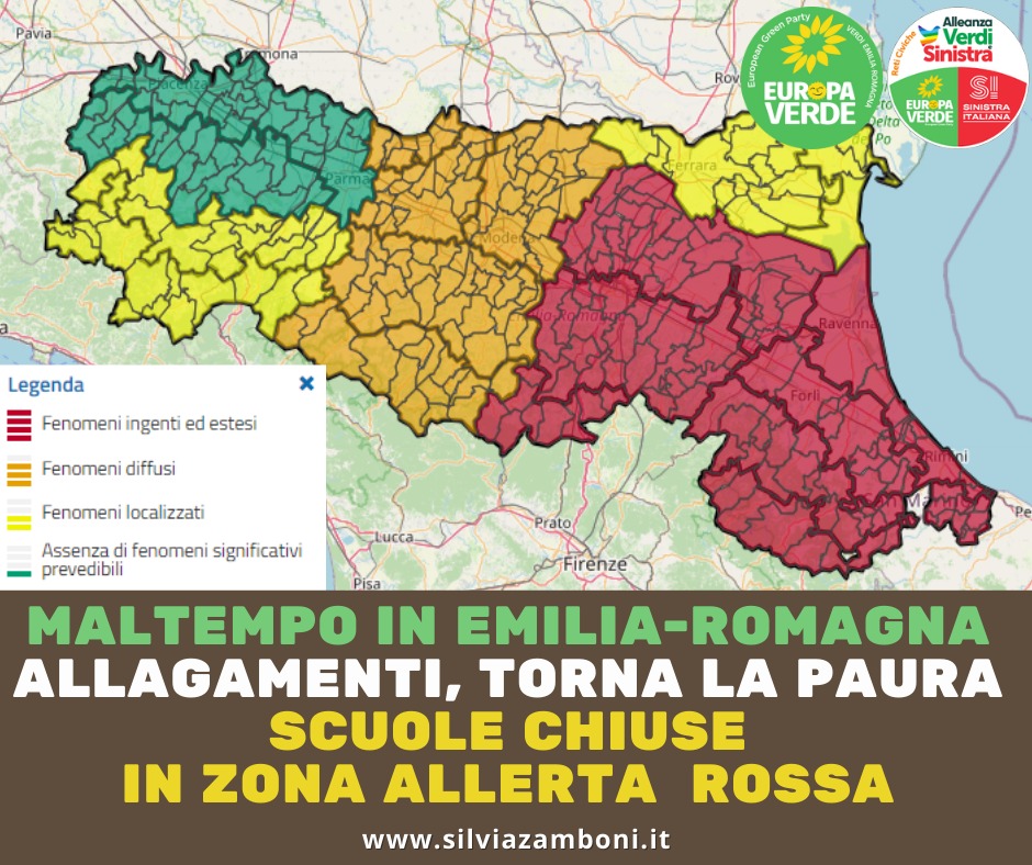 Al momento stai visualizzando MALTEMPO IN EMILIA-ROMAGNA, TORNA LA PAURA ALLAGAMENTI