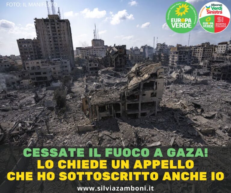 Scopri di più sull'articolo CESSATE IL FUOCO A GAZA! FIRMA LA PETIZIONE