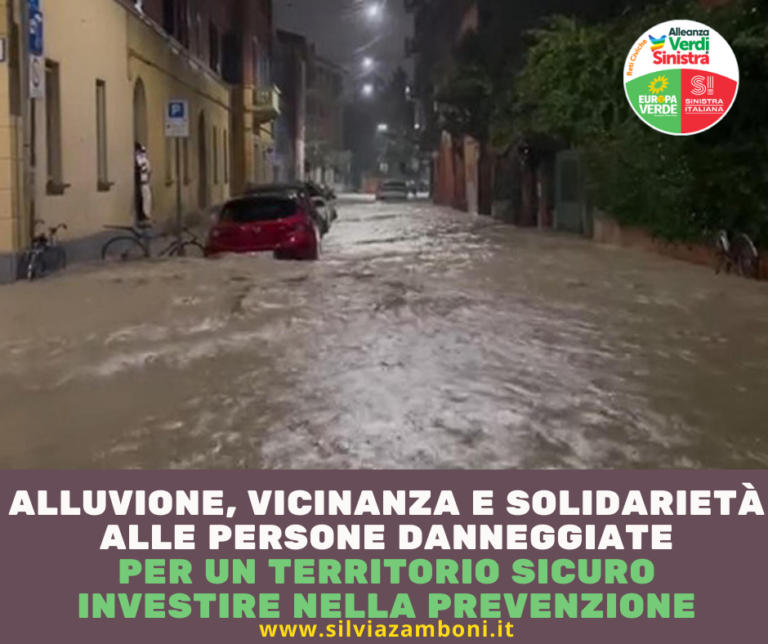 Scopri di più sull'articolo ALLUVIONE, SOLIDARIERTÀ E VICINANZA ALLE PERSONE DANNEGGIATE. PER UN TERRITORIO SICURO INVESTIRE IN PREVENZIONE