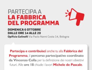 Scopri di più sull'articolo REGIONALI. PIENONE ALLA FABBRICA DEL PROGRAMMA della coalizione che sostiene Michele De Pascale